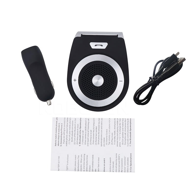 Auto Telefoon Speaker Bluetooth 4.1 In-Auto Bluetooth Ontvanger Speakerphone Zonneklep Handsfree Carkit Muziek Ontvanger Adapter