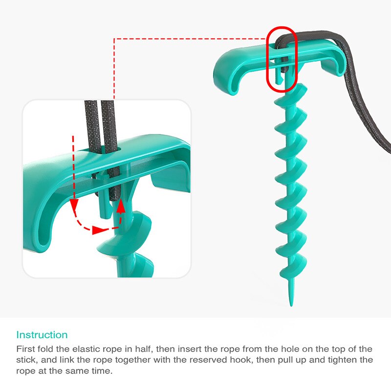 Enjeux de formation Portable chien laisse Pile cravate bâton chien mâcher jouet élasticité chien chaîne pour Camping en plein air arrière-cour laisse pour animaux de compagnie