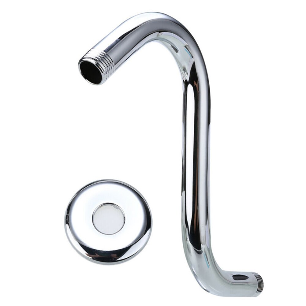 Shower Arm Stainless steel 8 Inch Steel High Rise Extension S-Curved Goose Neck Shower Arm Bathroom Accessories