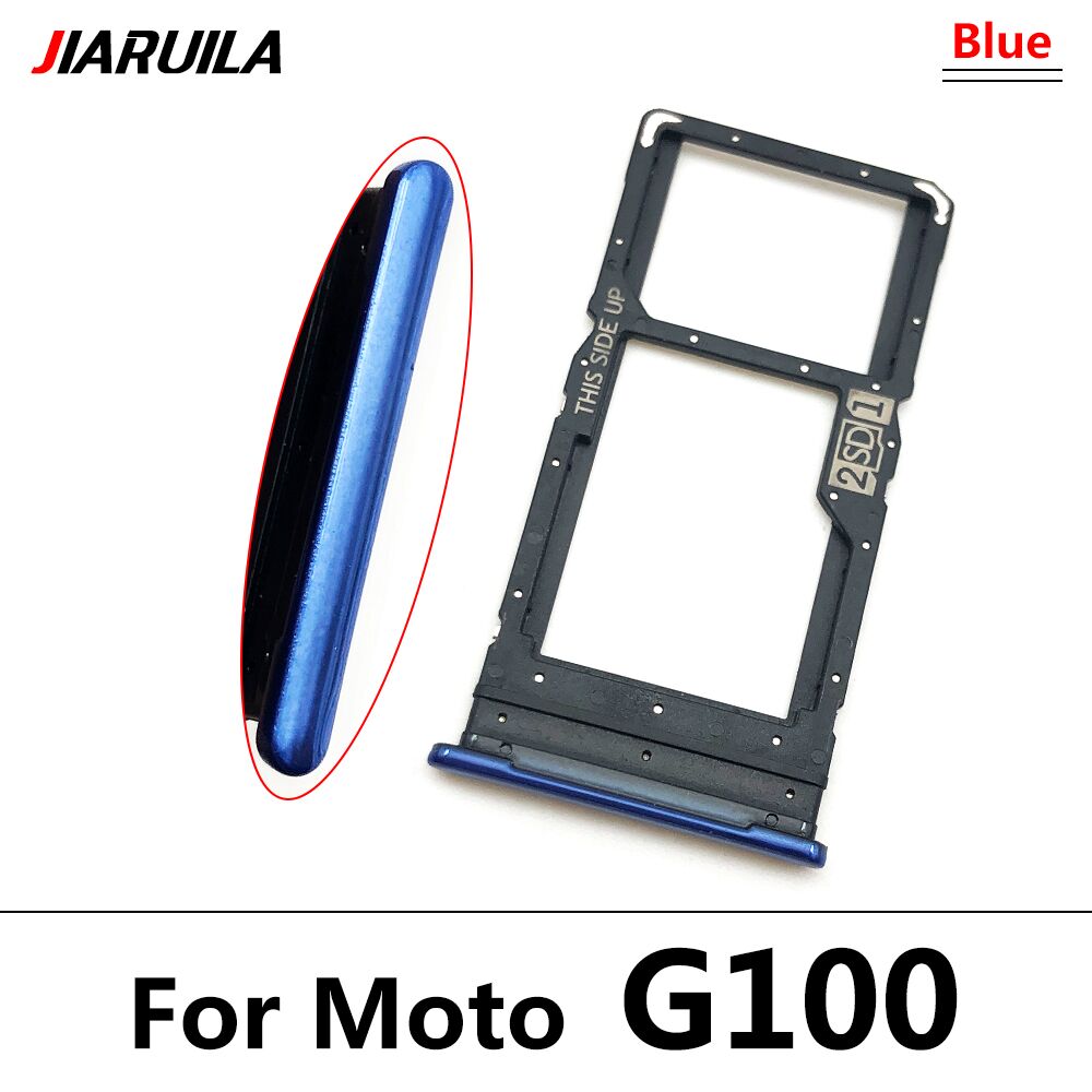 Sim Tray Voor Moto G8 Power Lite / G Snelle/G Power G100 G60s Sim Card Slot Sd kaart Lade Houder Adapter
