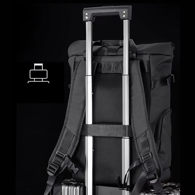 Bolsas de viagem masculinas e femininas, mochilas portáteis para notebook de 15,6 polegadas, bolsas impermeáveis para acampamento ao ar livre, pesca, caminhadas