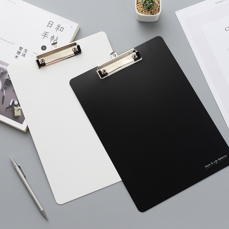 Wason Lederen portfolio hoes A4 met klembord notitieblok formulieren houders document schrijfbestand - interview planner vergadering lezing organisator voor man en vrouw (donkerblauw