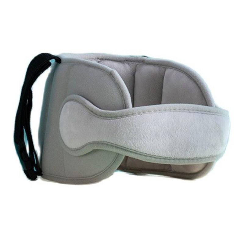 Baby børn justerbar bilsæde hovedstøttehoved fast sovepude nakkebeskyttelse sikkerhed legeplads nakkestøtte: Grå