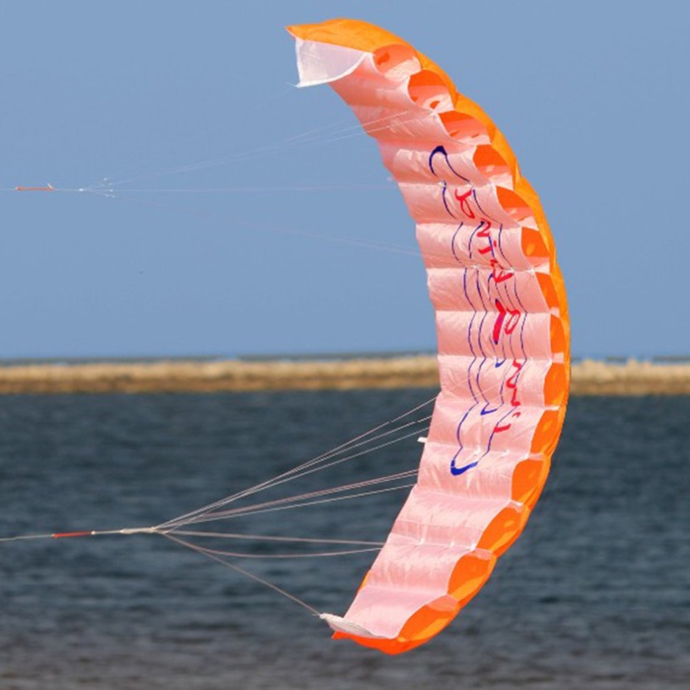 1.4M Dual Line Mix Kleur Stunt Parachute Zachte Parafoil Zeil Surfen Kite Sport Kite Enorme Grote Outdoor Activiteit Vliegende kite