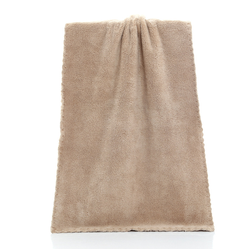 Coral Velvet Face Towel Solid Color Quick-drying Soft Absorbent Microfiber Bath Towel Comfort Household Bathroom Towel: a3