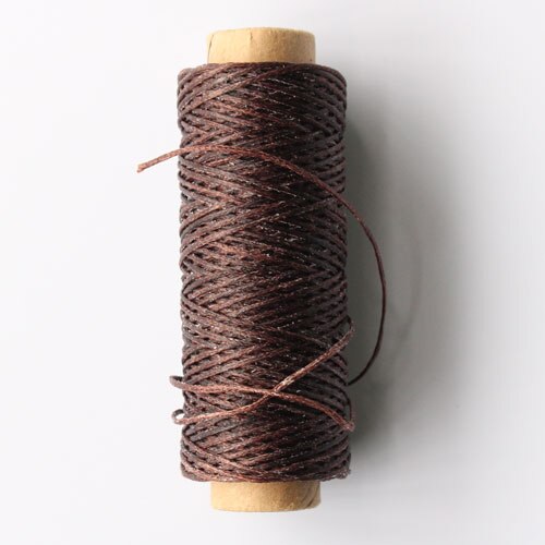 150D Lederen Gewaxt Draad Koord Leer Ambacht, 1Mm Diameter String Katoen Lijn Draad Lederen Stitching Tool Diy Materiaal 50Meter: dark coffee thread