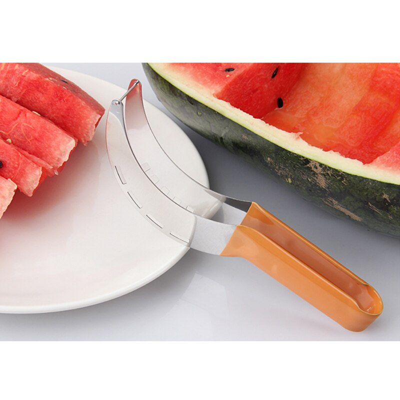 Stainless steel fruit ball digger set watermelon spoon platter tool cut flower artifact set carving knife watermelon cut: orange