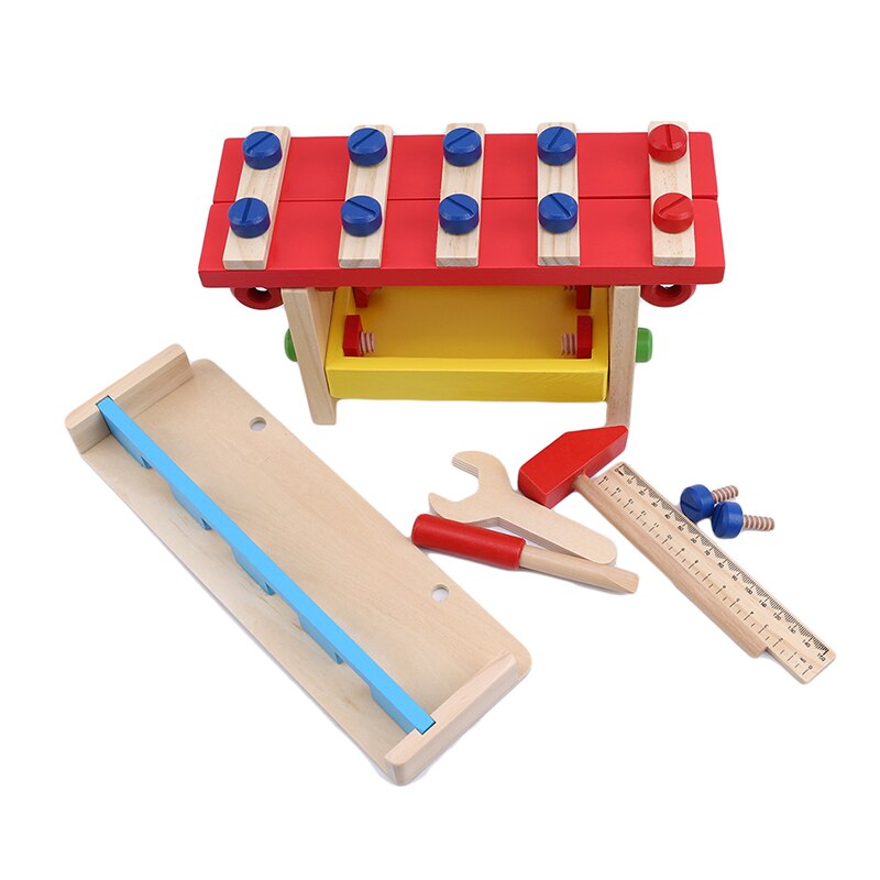 Onderhoud Doos Building Tools Houten Intellectuele Tool Set Kids Educatief Timmerwerk Houten Speelgoed Voor Kinderen Speelgoed