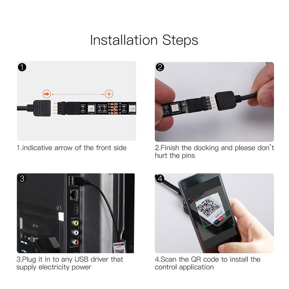 Bluetooth LED Strip Lights 20M RGB 5050 SMD Flexible Ribbon Waterproof RGB LED Light 5M 10M Tape Diode DC 12V Bluetooth Control