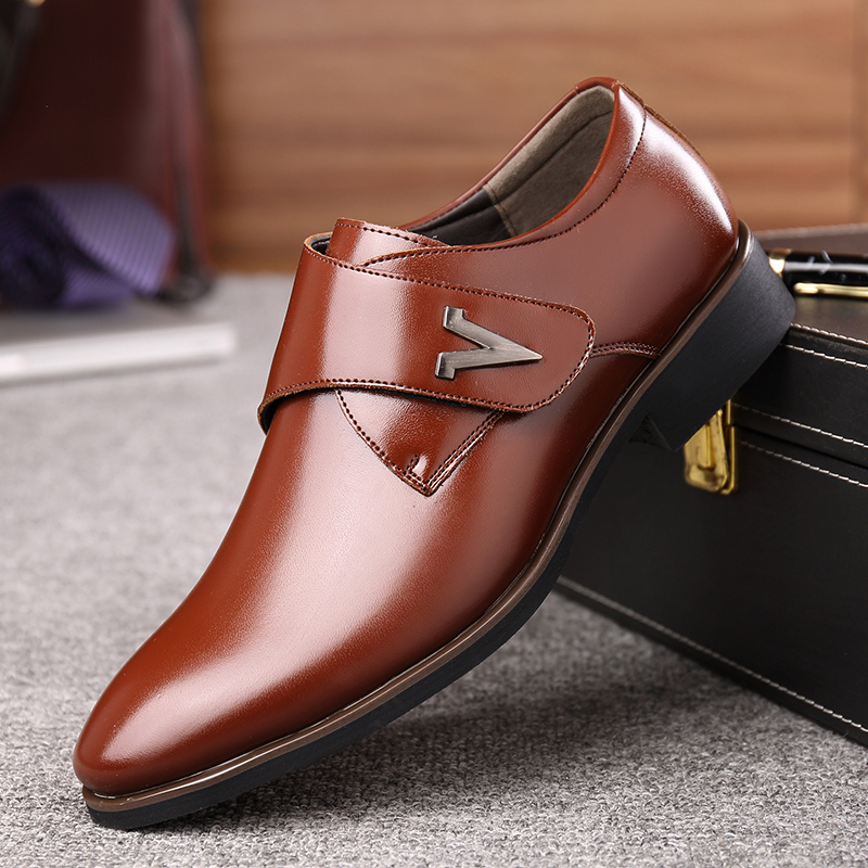 Modern slip-on herr kostym klänning skor kontor bekväma man läder skor zapatos hombre dfv 67
