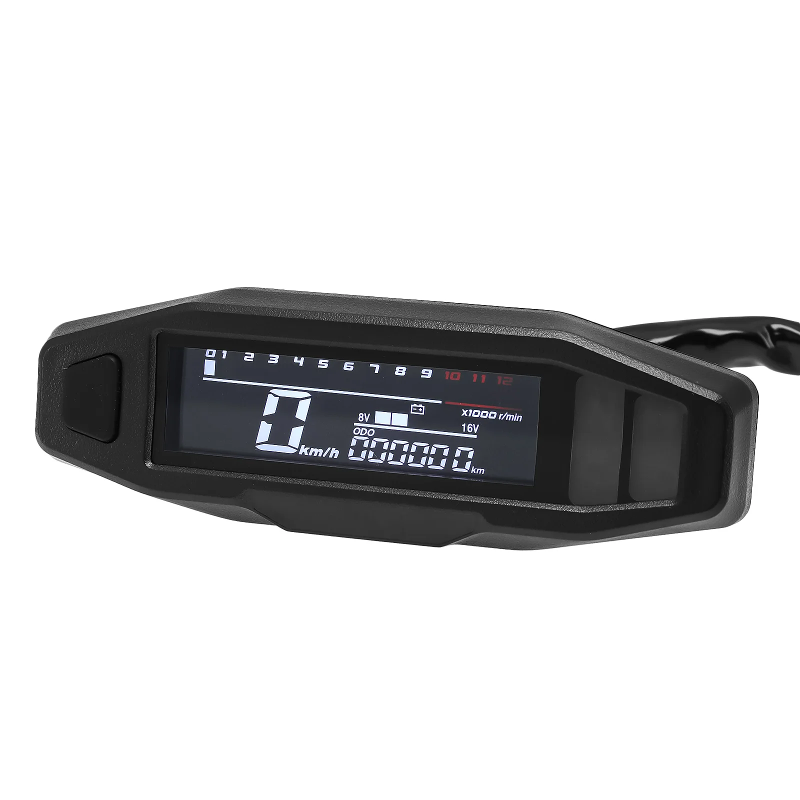 Een Universele Moto Rpm Toerenteller Snelheidsmeter Speed Gauge Tacho Meter Digitale Kilometerteller Instrument Sensor Set Voor Motorfiets