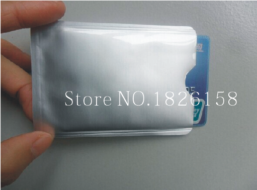 100 pcs/lot Anti Scan RFID Blocking Sleeve for Credit Card Secure Identity ATM Debit Contactless IC ID Card Protector Blocker