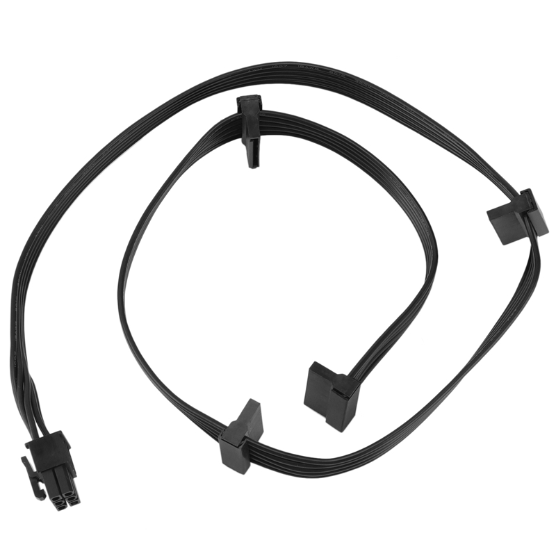 PCIe 6Pin Male to 4 SATA Power Supply Cable for Seasonic Focus+/ MK3/ FX/ P Series 850PX 750PX 650PX 550PX PSU