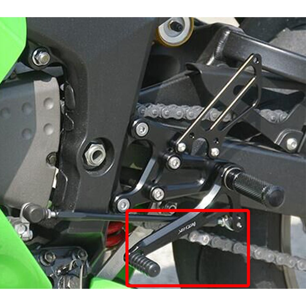 Voor Kawasaki ZX6R Zx 6R 05-08 Cnc Aluminium Motorfiets Achteren Geplaatste Voetsteun Footpeg Pedaal Achter Set Foot Rest accessoires Deel