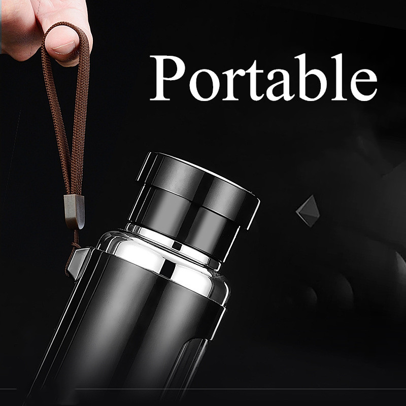 500ml Thermos Bottle Stainless Steel Thermos Cup Tea Vaccum Flasks Glass Tea Cup Office Thermos Mug Portable Travel Thermos Cups