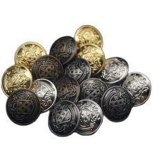 Boutons ronds en cuivre et cuir, 10 pièces, 15/18/20/25mm, pour vêtements, veste, Jeans, boutons métalliques, vêtements, accessoires de couture