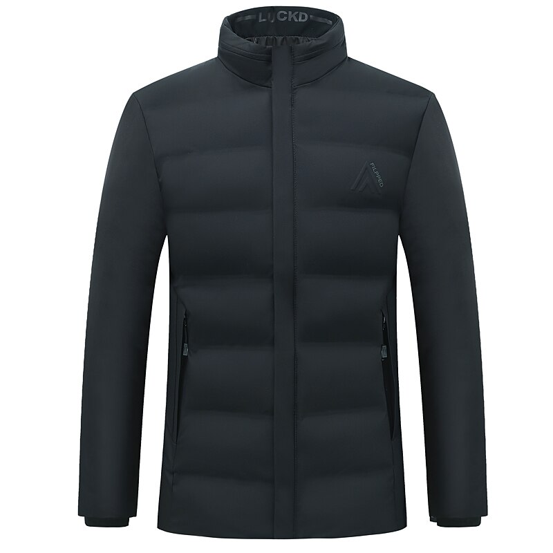 hiver nouvelle décontracté matelassé veste hommes Parkas épais coupe-vent recadrée manteaux hommes vêtements