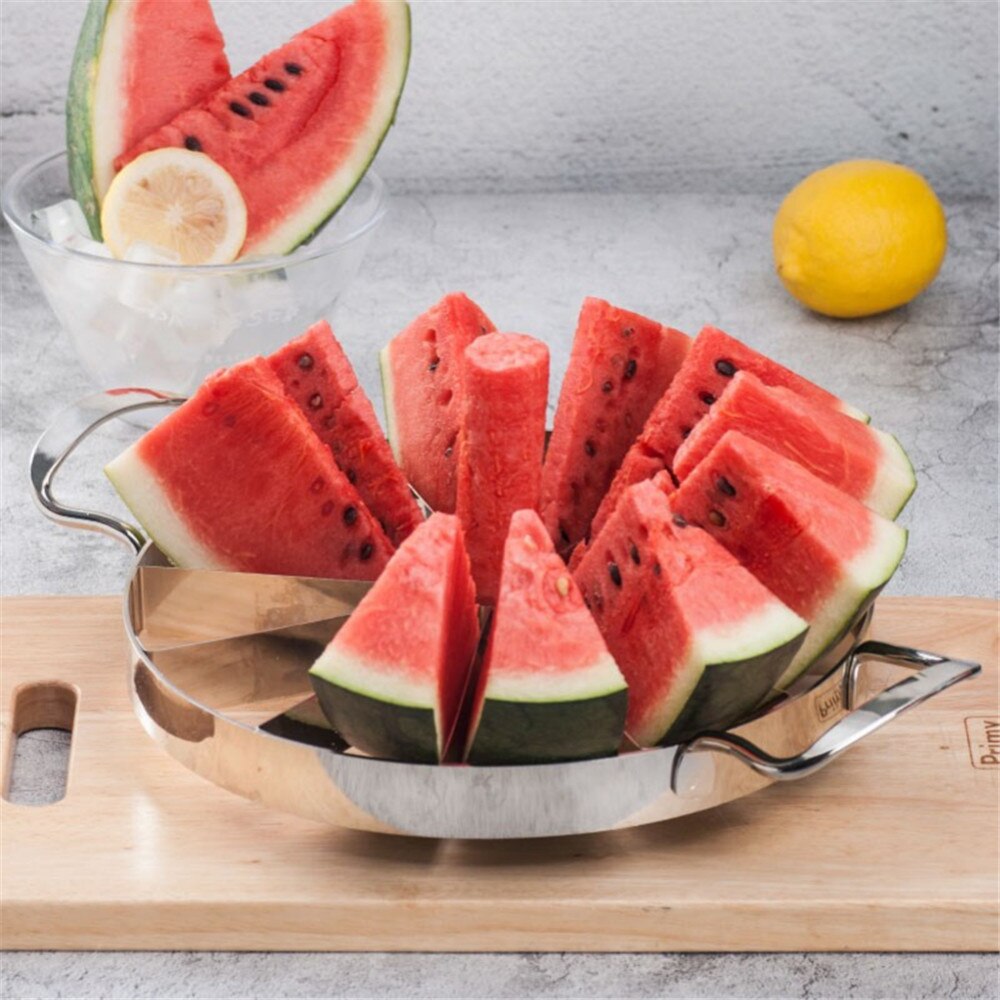 Bequem Wassermelone Schneider Küche Edelstahl Schneidemaschinen Schneidwerkzeuge Wassermelone Cutter Obst Cutter Küchenwerkzeuge