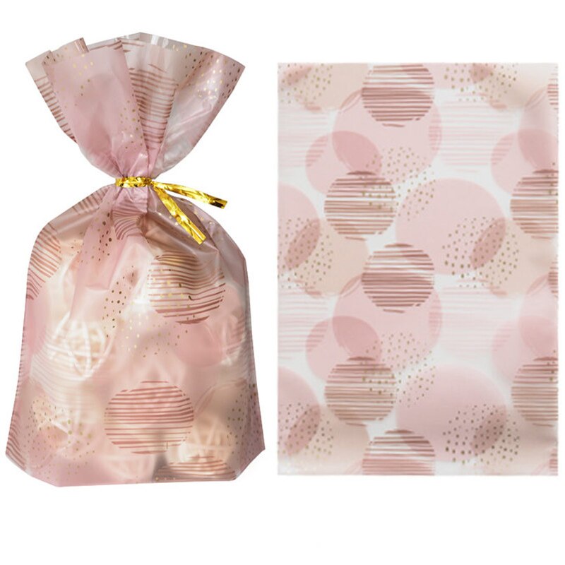 Sachet en plastique pour emballer des de mariage,emballage de couleur rose, fête de noël, biscuits, gâteaux, cookies, bonbons, motif amour, 50 pièces, 13x9cm: G
