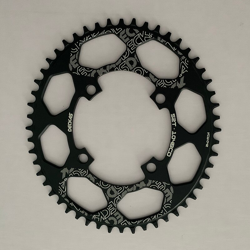 Deckas-plato ovalado BCD 104, platos y bielas de bicicleta de 40/42/44/46/48/50T de ancho y estrecho, 52 dientes, bandeja única, corona de estrellas para bicicleta de montaña
