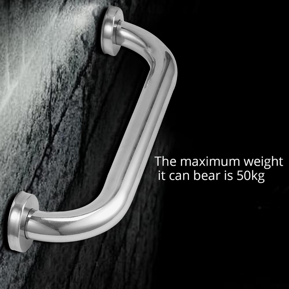 Neoteck Stainless Steel Anti-Slip Shower Bath Grab Bar Wall Grip Handle Towel Rail 30cm for bathroom Safety Rail Grab Bar