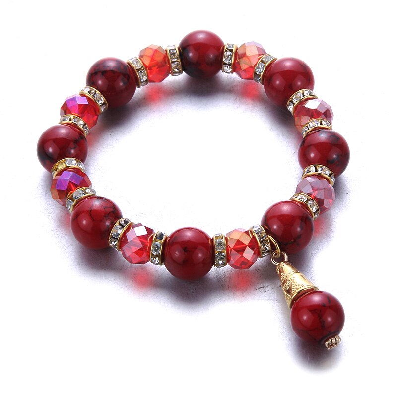 Pulsera con abalorios elásticos para niño y niña, brazalete con cuentas de colores, arcoíris, joyería fina