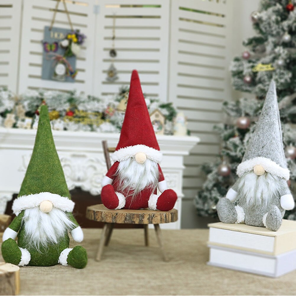 Kerst Faceless Christmas Santa Pop Kerst Decoratieve Pop Woondecoratie Venster Tafel Kerstcadeaus Voor Kinderen #10