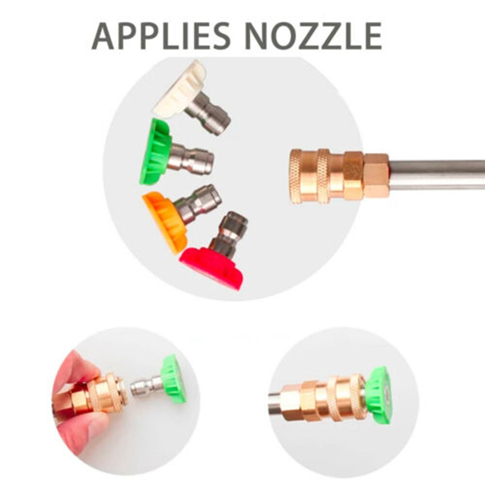 High Pressure Washer Gutter Cleaner Attachment For Lance/Wand 1/4 Quick Connect Gardening Tool Kits