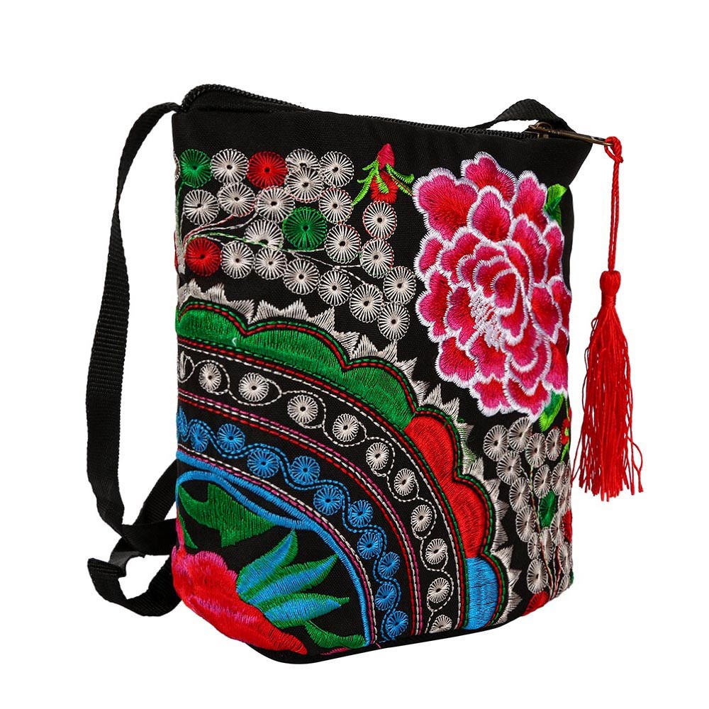 Women Ethnic Handmade Embroidered Flower Clutch Bag Floral Canvas Coin Purse Vintage Purse Wallet #YJ