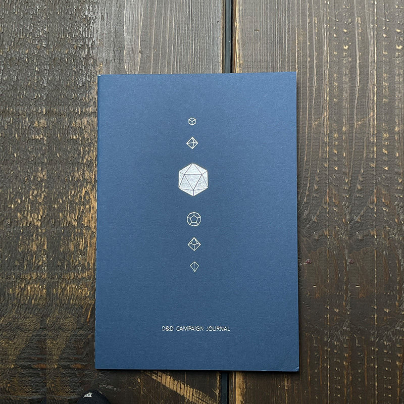 DnD 5e Notebook Journal|Character Sheets|Cheat Sheets|NPC Tracker|Maps...All-In-One|Craft paper cover|8 colors to choose from: green