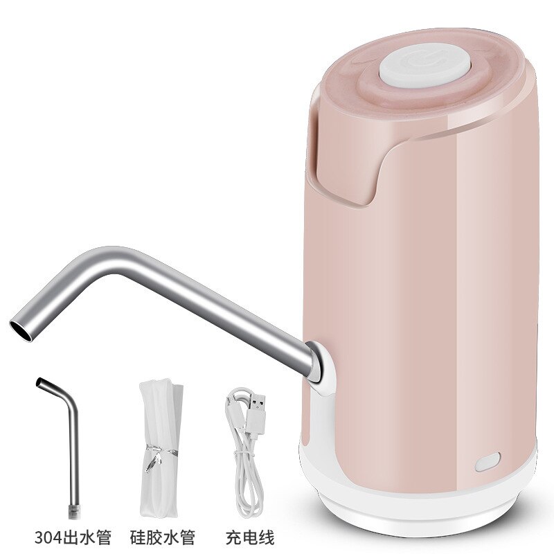 Mini Water Dispenser Small Desktop Home Electric Portable Pump Gallon Drinking Switch Silent Charging Touch: Green