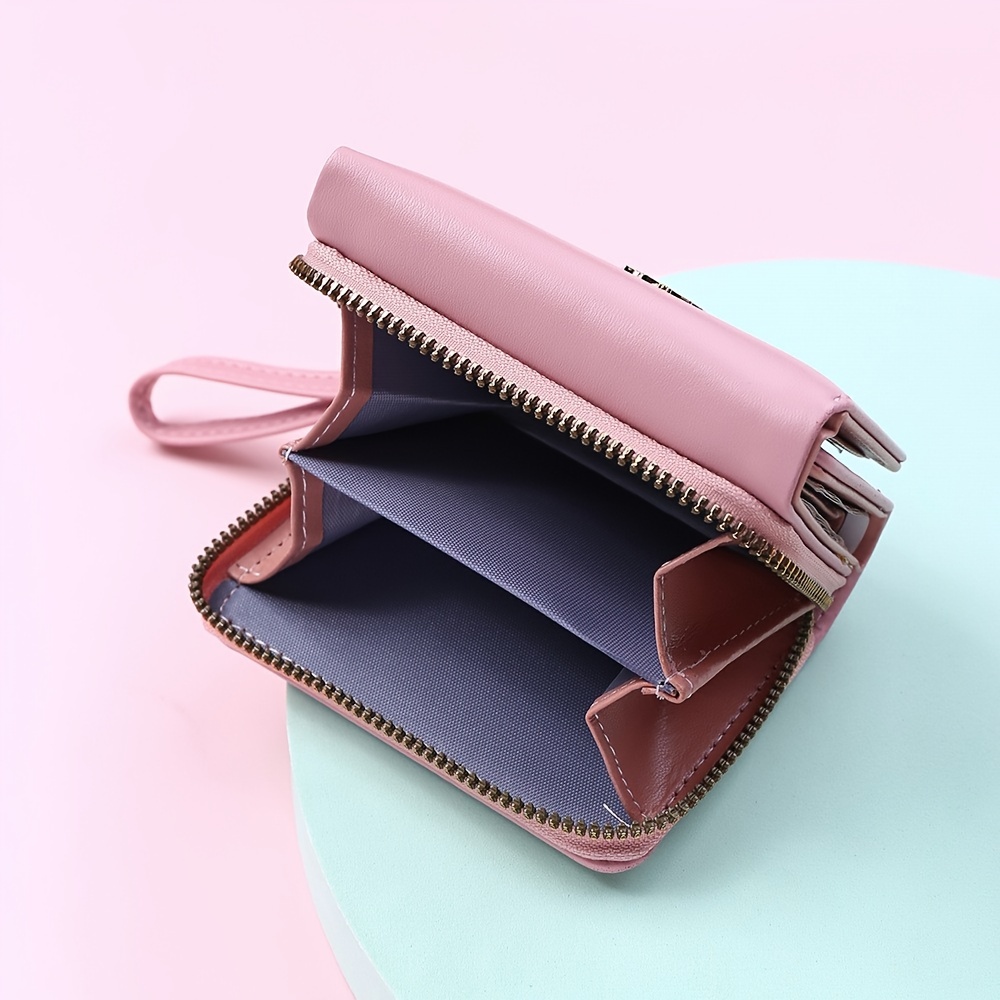 Classic Three Fold Wallet Coin Card Storage Women's Casual Student Small and Large Capacity
