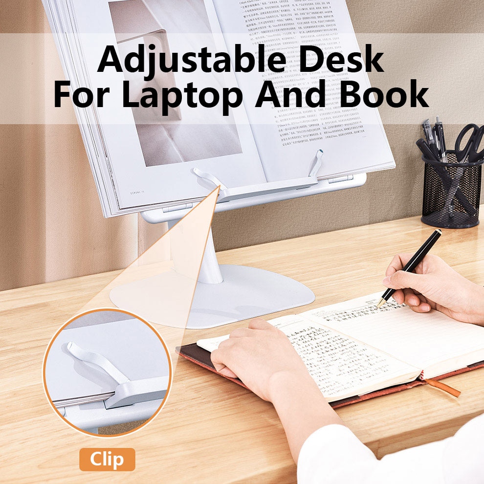 Laptop Stand Desk Ajustable For Reading Computer Folding Table Multi Function Learning Reading Desk Heightening Bracket