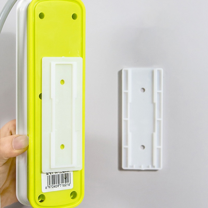 Multifunction Wall-Mounted Sticker Punch-free Plug Fixer Home Self-Adhesive Cable Wire Organizer Seamless Power Strip Holder