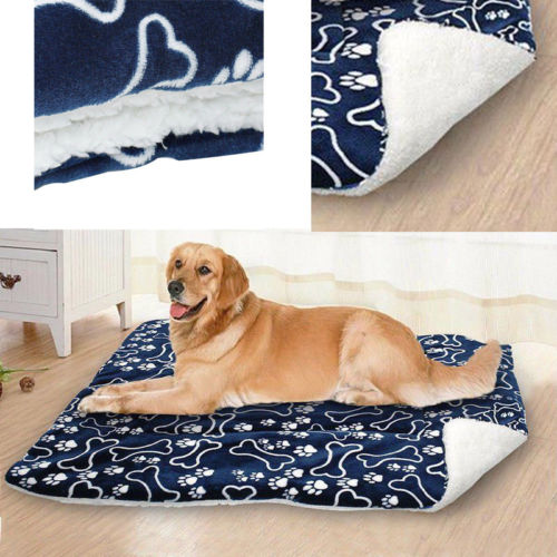 Winterwarm groot zacht bedrukt flanel katoenen matras hond kat huisdier mat bed pad zelfverwarmend tapijt thermisch wasbaar kussen
