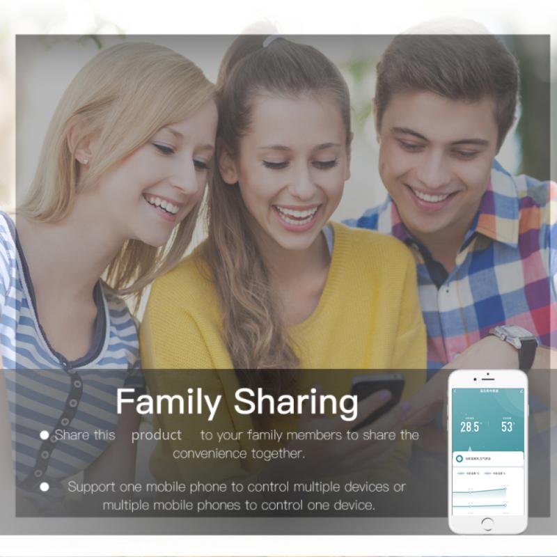 Tuya ZigBee Smart Home Temperature And Humidity Sensor Works With Alexa Google Assistant And Tuya Zigbee Hub Battery Powered