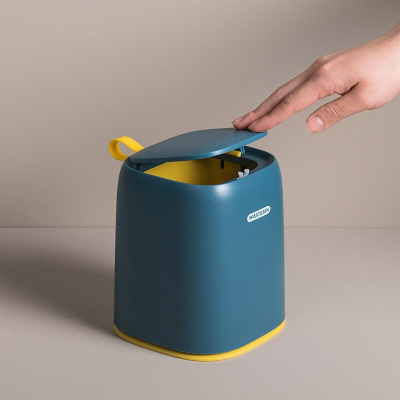 Mini Desktop Smart Table Trash Can Car Bin Bathroom Bedroom Office Kitchen Trash Can Waste Paper Basket Bucket Garbage Toilet