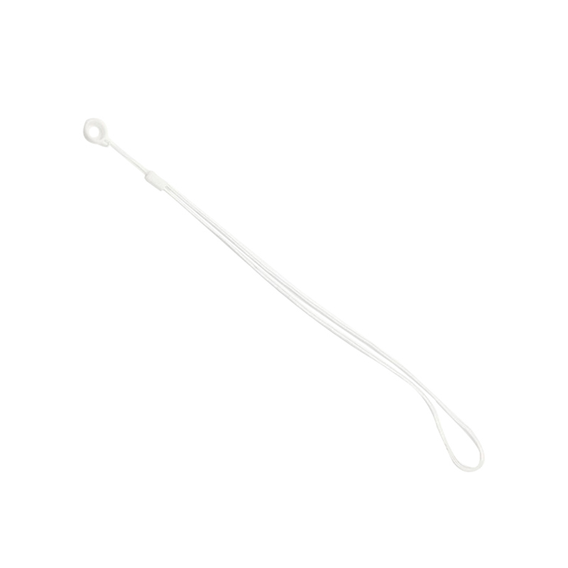 Correia de pulso bonito do silicone para telefones chaves cintas do anel cordão de keycord anéis de dedo acessórios do telefone móvel: BRANCO