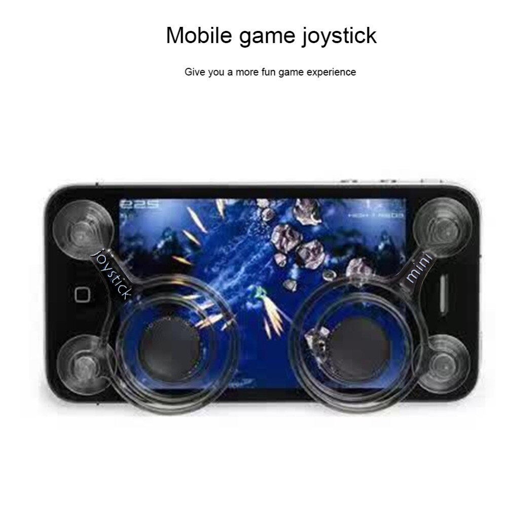 Dobbelt analog mini joypad joystick smartphonetouch mobiltelefon mobiltelefon tilbehør fjernbetjening spil til ipad tablet 2 stk/sæt