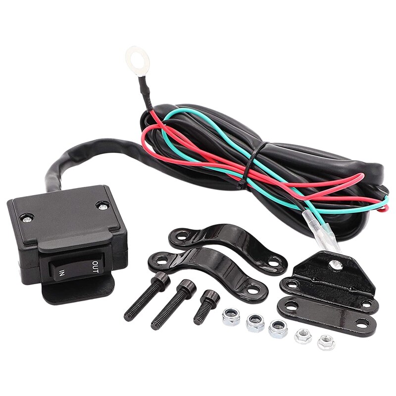 Interrupteur à bascule de treuil pour ATV/UTV, Kit de ligne de commande pour guidon, 12V: Default Title