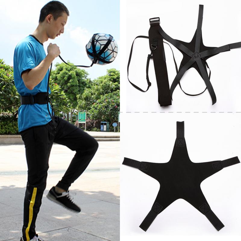 Soccer Training Sports Assistance Adjustable Football Trainer Soccer Ball Practice Belt Training Equipment Kick