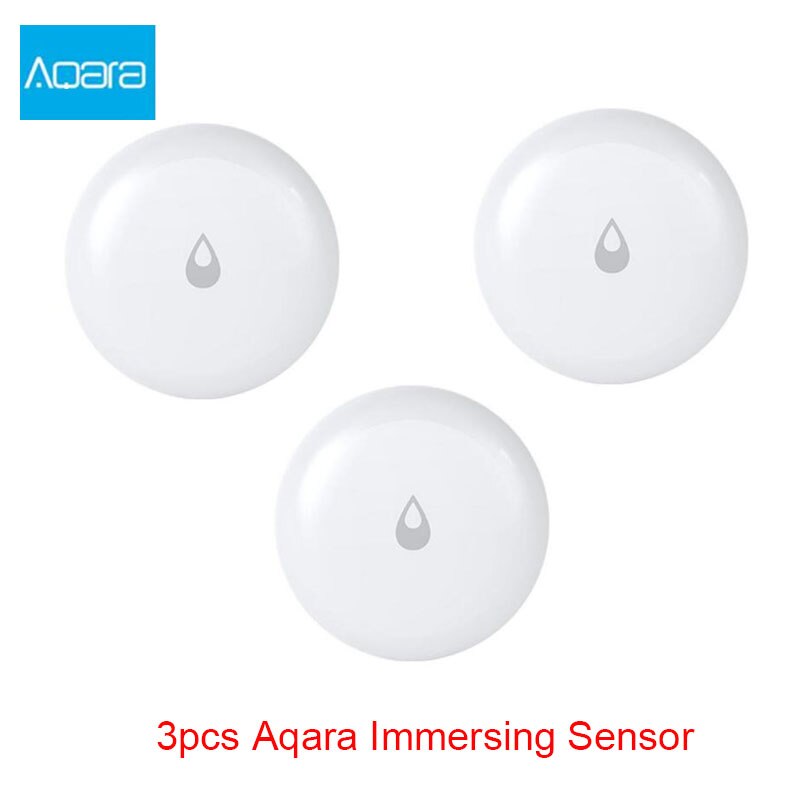 Xiaomi Aqara set Smart Home Kits Gateway Hub Door Window Shock Sensor Body Sensor Wireless Switch Water Sensor for Apple Homekit: 3pcs water sensor