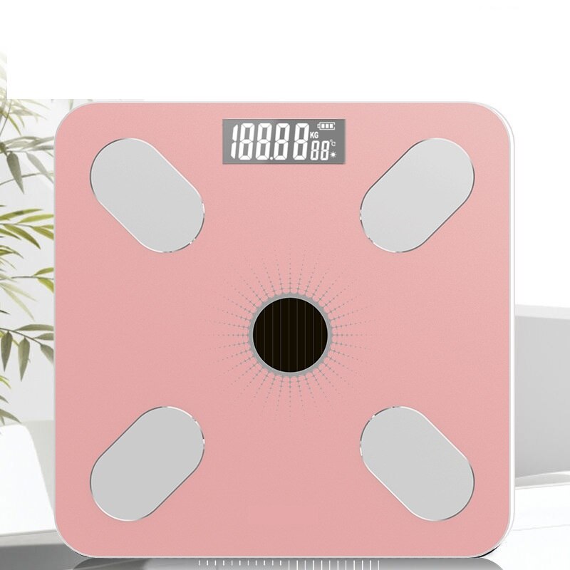 Neueste Körper Fett Skala Boden Solar- Gewicht Skala Clever Elektronische LED Digital Gewicht Schlecht Gleichgewicht-Bluetooth Smartphone APP