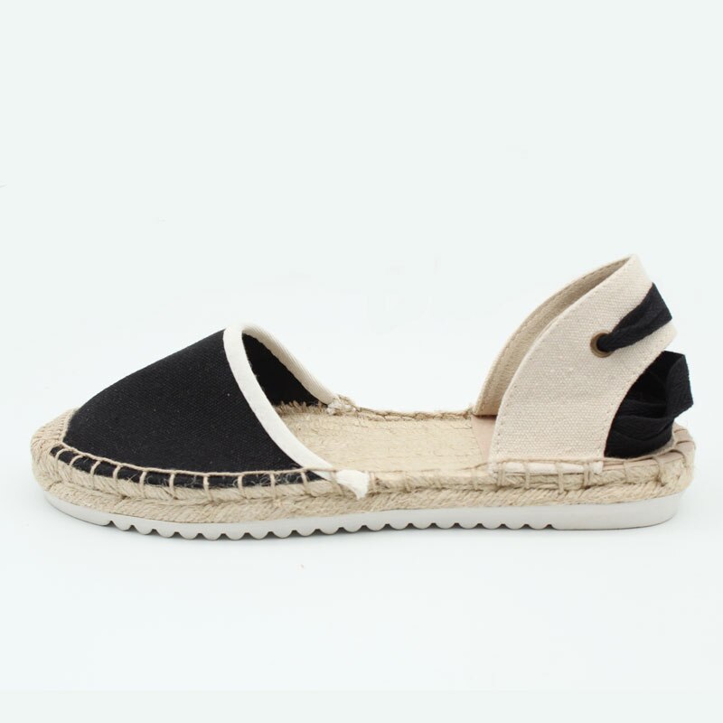 Zapatos de plataforma con cordones y tacón plano para mujer: Black / 40