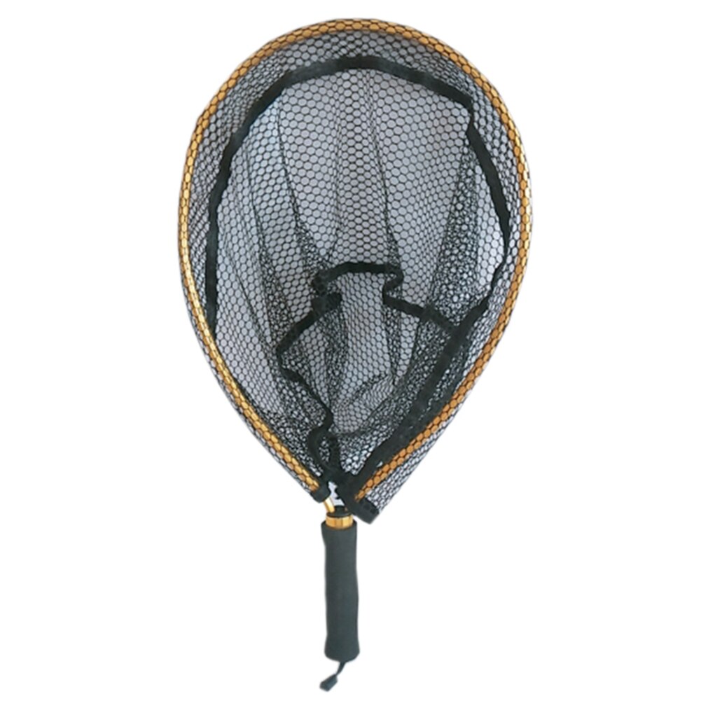 Fishing Net Non-slip Aluminum Alloy Pole Landing Fishing Net for Catching Fishes JAN88: Gold