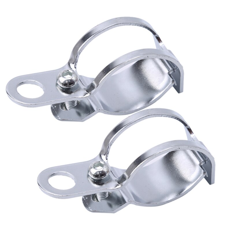 Support de clignotant de moto Code d'installation support de lampe 2 pièces/ensemble de pièces de moto de support de lampe d'installation: silver