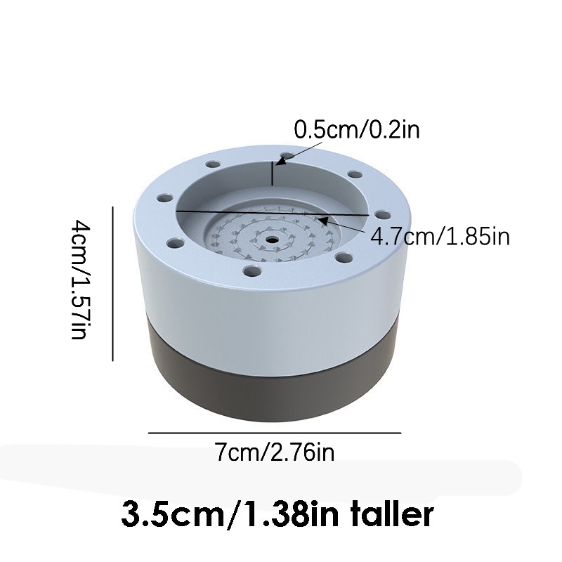Universele antislipmat voor wasmachinebasis, schokabsorptie, tafelmeubilair, huishoudelijke apparaten, stille balans, 4 stuks: Goud / 1 St
