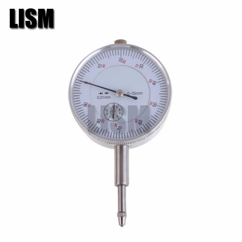 10mm dial indikator + minimagnetisk stativ base holder dial test komparator til udstyr kalibreringsmåler værktøj: 10mm indikator