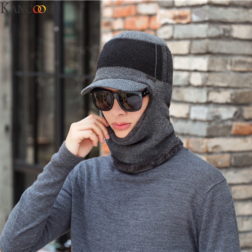 Accglory syksy talvi naiset ulkona pyöräily kylmä kuulosuojaimet talvi nuoriso lämmin huivi yksiosainen villa lippis naamio huivi hattu