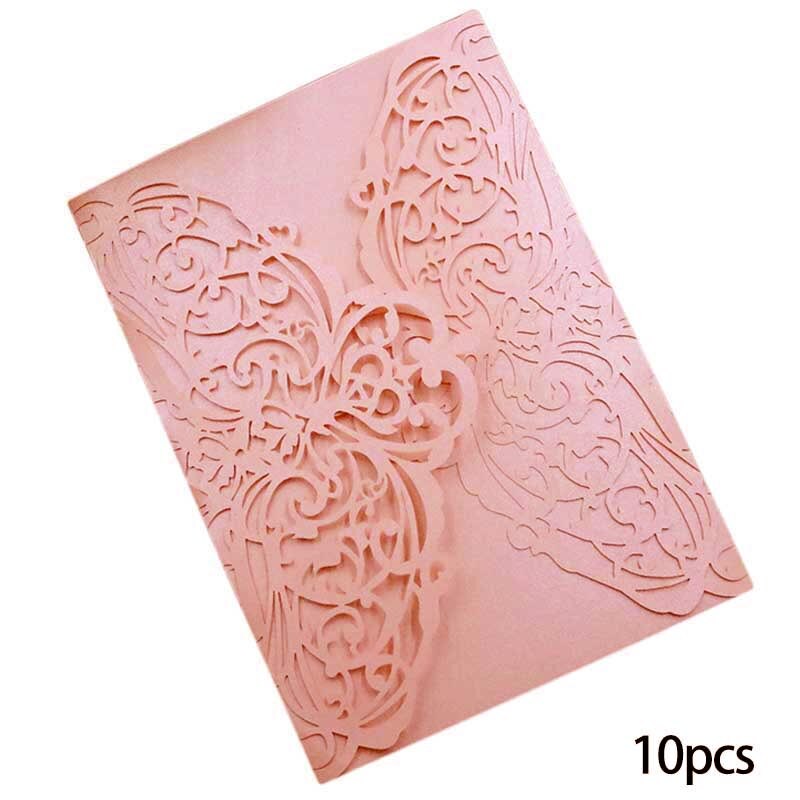 10pcs Wedding Invitation Die European elegance Metal Cutting Dies Craft Die Cut for Card Making Scrapbooking Stencil: Pink